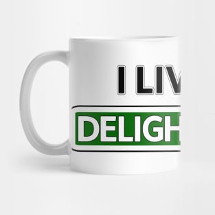 I live on Delightful Dr Mug